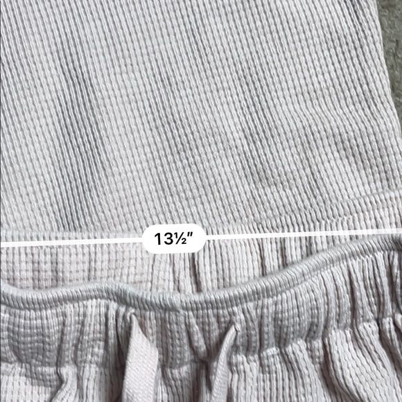 Blush pink waffle knit lounge wear pajama set - Picture 6 of 6